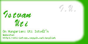 istvan uti business card